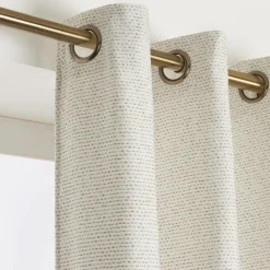 Rideau tissage jacquard (140 x 240 cm) Oscar Ivoire