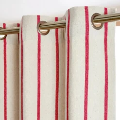 Rideau toile de coton (135 x 260 cm) Ocealys Rouge