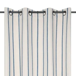 Rideau toile de coton (135 x 260 cm) Ocealys Bleu marine