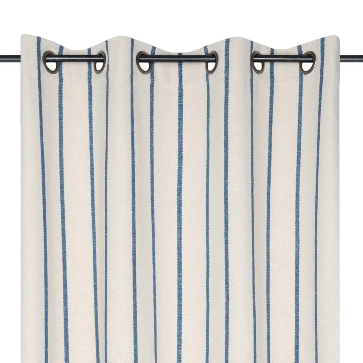 Rideau toile de coton (135 x 260 cm) Ocealys Bleu marine