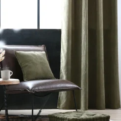 Rideau velours (140 x 260 cm) Dandy Vert kaki