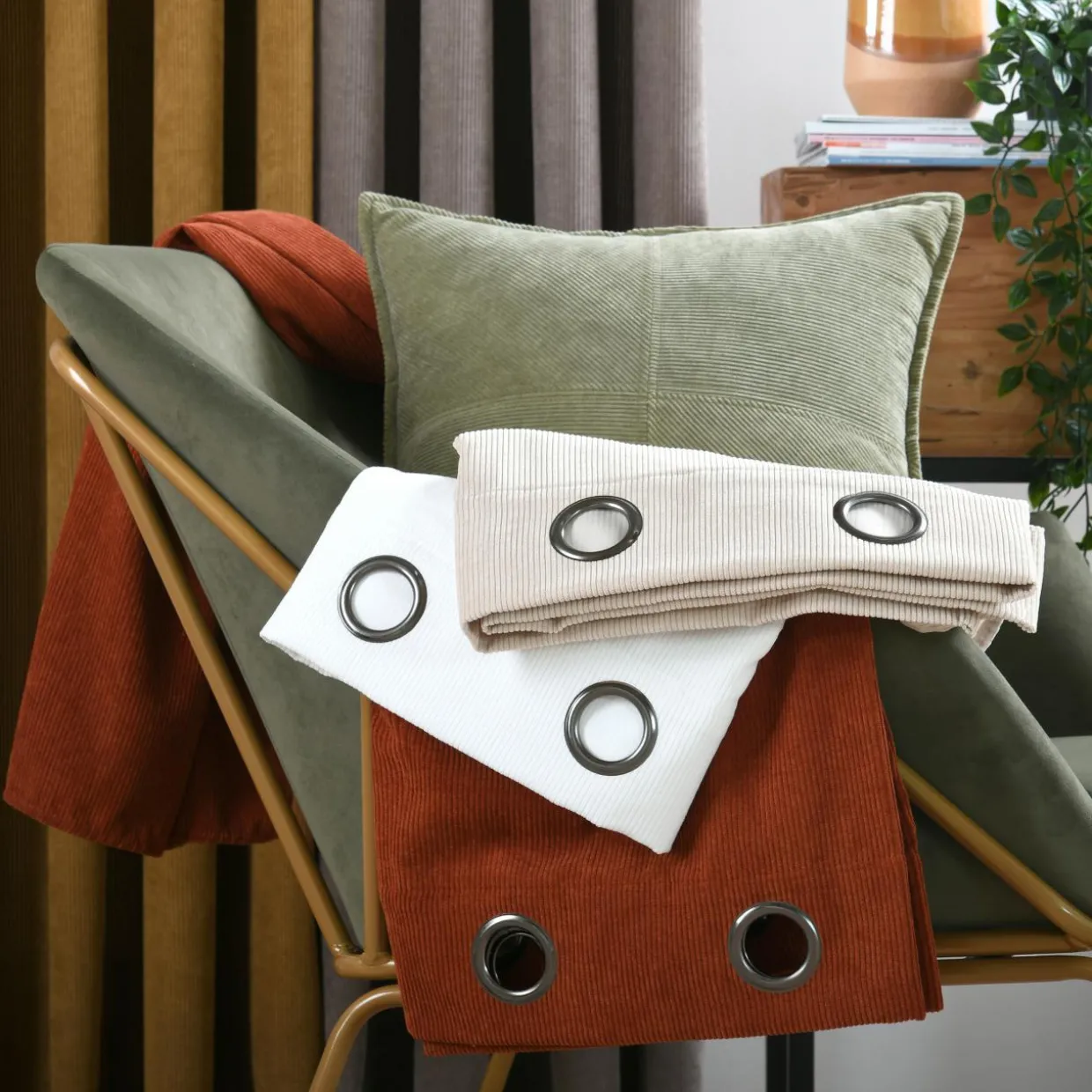 Rideau velours (140 x 260 cm) Dandy Terracotta