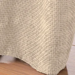 Rideau velours chenille (140 x 260 cm) Leo Ecru