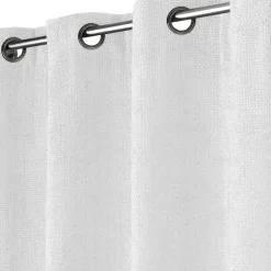 Rideau velours chenille (140 x 260 cm) Leo Blanc