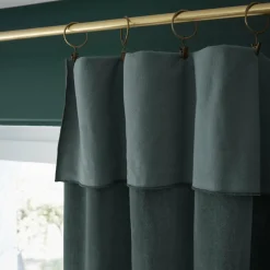 Rideau velours de coton ajustable (140 x max 270 cm) Victor Gris ardoise