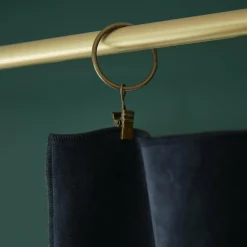 Rideau velours de coton ajustable (140 x max 270 cm) Victor Bleu nuit