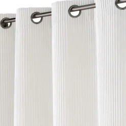 Rideau velours relief (140 x 260 cm) Nils Blanc