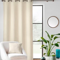 Rideau velours relief (140 x 260 cm) Nils Ecru