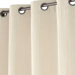 Rideau velours relief (140 x 260 cm) Nils Ecru