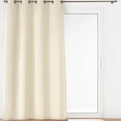 Rideau velours relief (140 x 260 cm) Nils Ecru