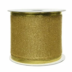 Ruban décoratif de Noël (2,7 m) Or pailleté