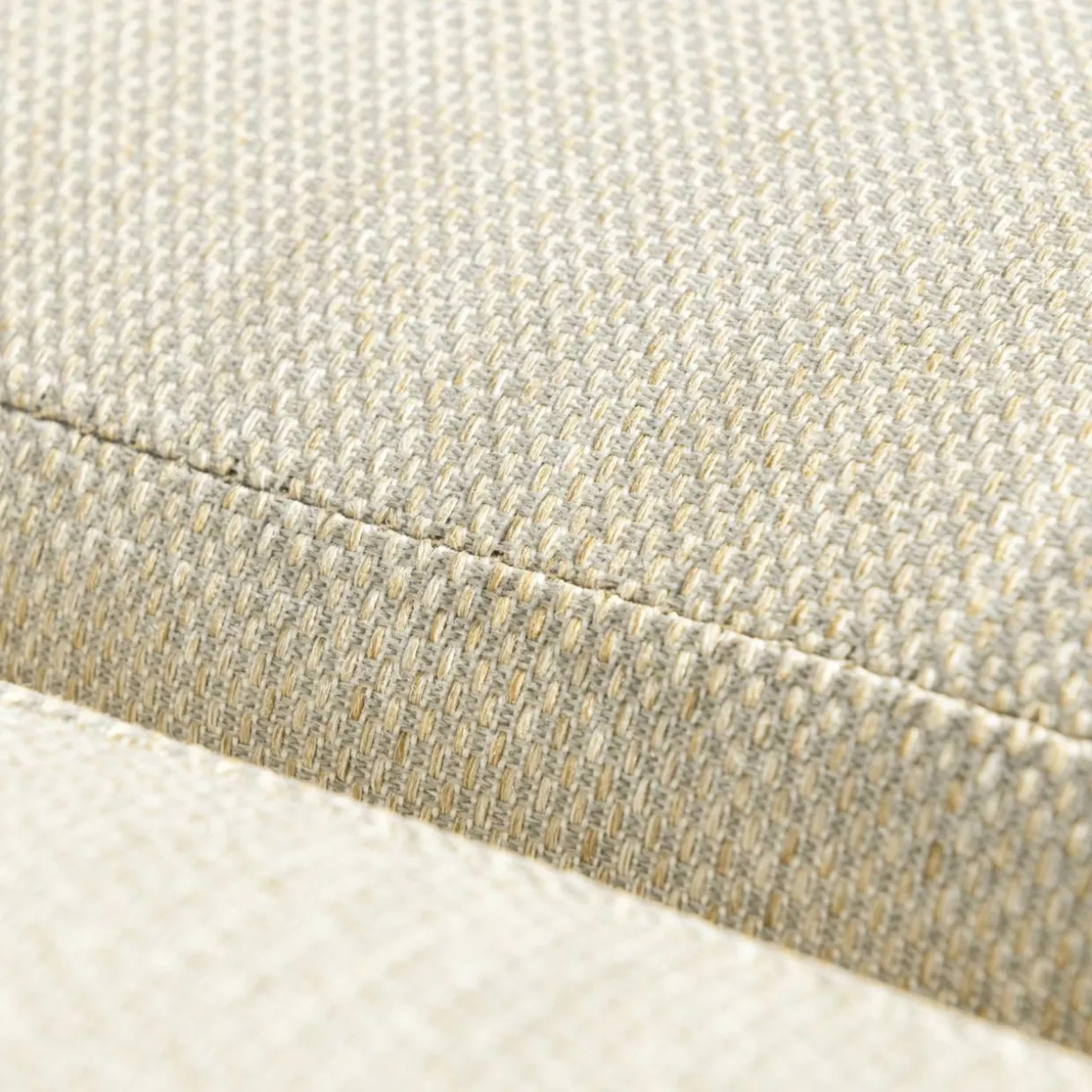 Salon de jardin aluminium 7 places 5 pcs Elba Blanc et beige