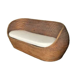 Salon de jardin en rotin 5 places Trinidad Naturel beige