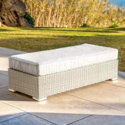 Salon de jardin en résine tressée 9 places 9 pcs Palma Gris