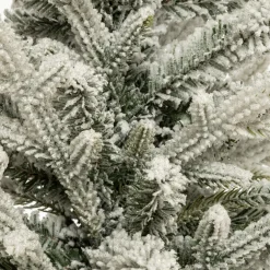 Sapin artificiel de Noël en pot (H70 cm) Frosty Vert enneigé