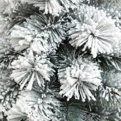 Sapin artificiel de Noël en pot (H70 cm) Windy Peak Vert enneigé