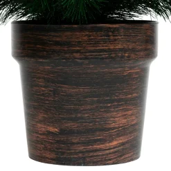 Sapin artificiel de Noël en pot (H70 cm) Windy Peak Vert