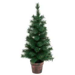 Sapin artificiel de Noël en pot (H100 cm) Windy Peak Vert sapin