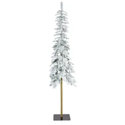 Sapin artificiel de Noël (H180 cm) Sierra Vert enneigé