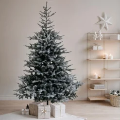 Sapin artificiel de Noël (H240 cm) Glorious Vert enneigé