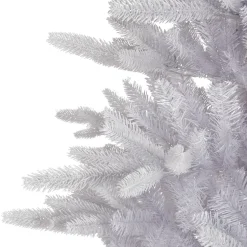 Sapin artificiel de Noël (H180 cm) Odense Blanc irisé et pailleté