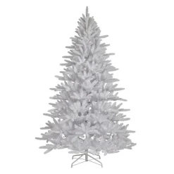 Sapin artificiel de Noël (H180 cm) Odense Blanc irisé et pailleté