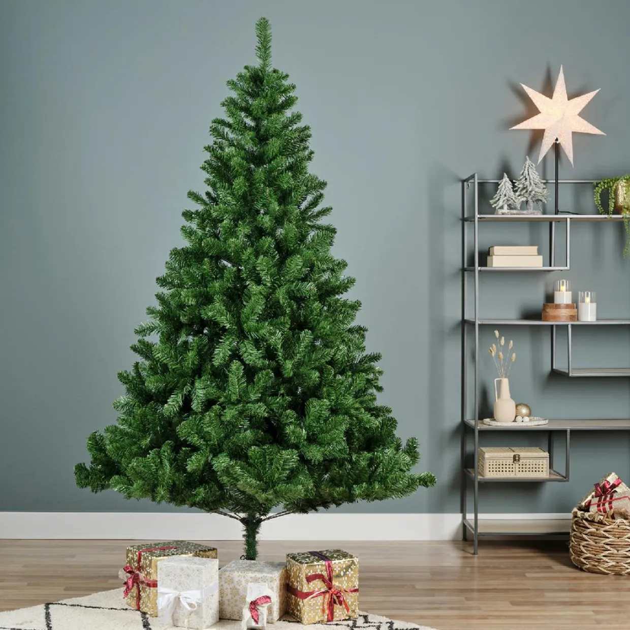 Sapin artificiel de Noël (H210 cm) Naturia Vert sapin