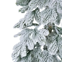 Sapin artificiel de Noël (H210 cm) Sierra Vert enneigé