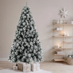 Sapin artificiel de Noël (H300 cm) Edmonton Vert enneigé