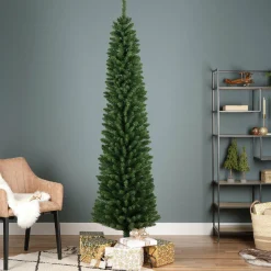 Sapin artificiel de Noël (H240 cm) Narrow Vert sapin