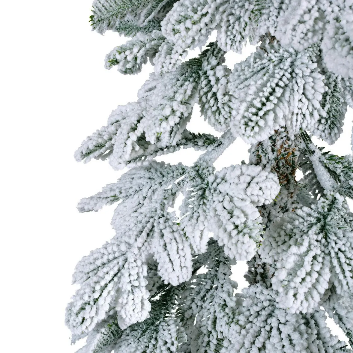 Sapin artificiel de Noël (H240 cm) Sierra Vert enneigé