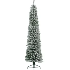 Sapin artificiel de Noël (H120 cm) Narrow Vert enneigé