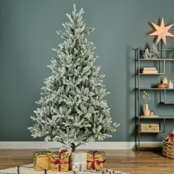 Sapin artificiel de Noël (H150 cm) Allix Vert enneigé