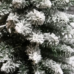 Sapin artificiel de Noël (H180 cm) Narrow Vert enneigé