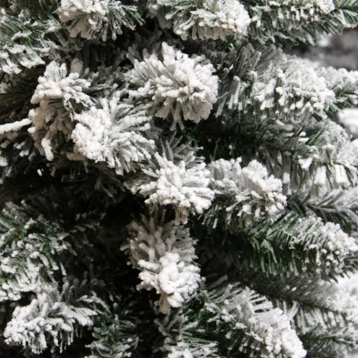 Sapin artificiel de Noël (H180 cm) Narrow Vert enneigé