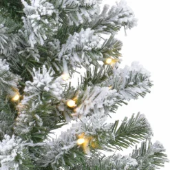 Sapin artificiel de table pré-illuminé (H60 cm) Royal Vert enneigé