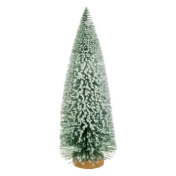 Sapin artificiel de table (H25 cm) Forêt enneigée Vert