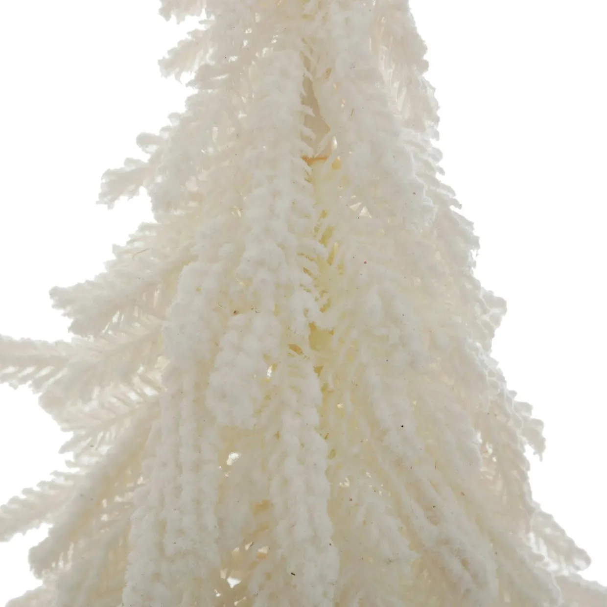Sapin décoratif en jute (H27 cm) Givré Blanc