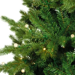Sapin de Noël artificiel lumineux 600 LED (H240 cm) Idaho Vert sapin