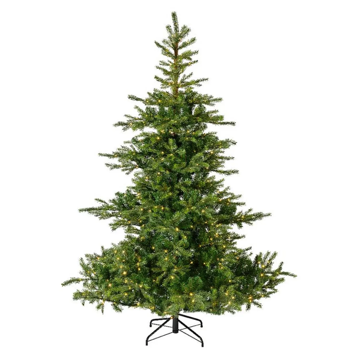 Sapin de Noël artificiel lumineux 550 LED (H210 cm) Glorious Vert sapin