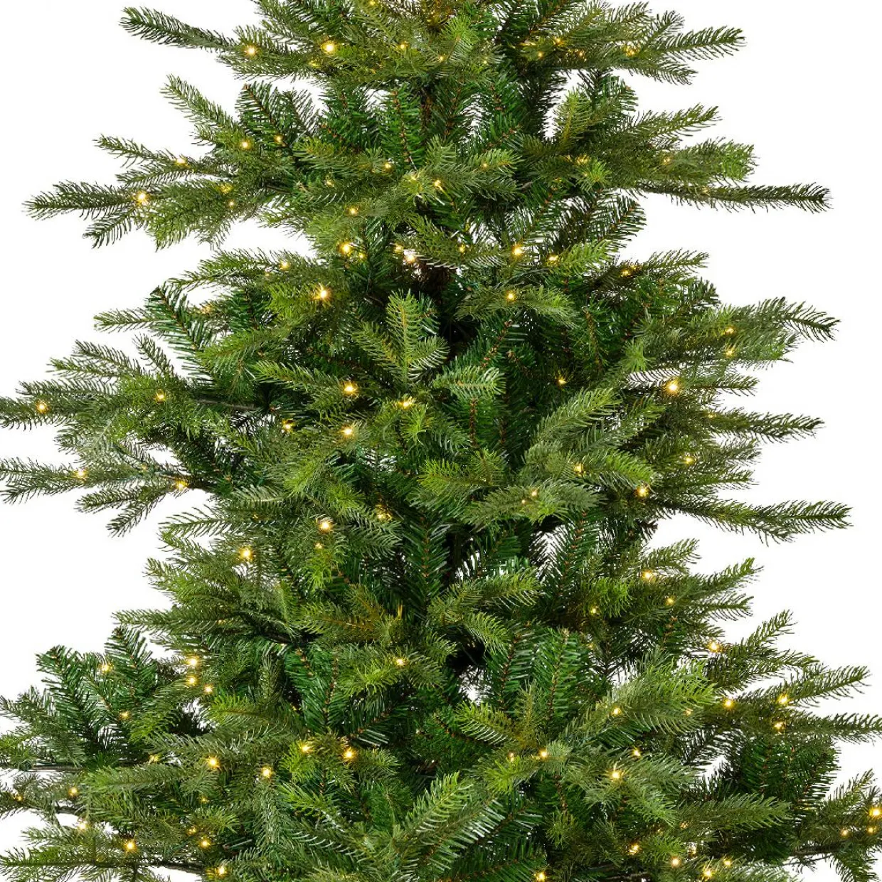 Sapin de Noël artificiel lumineux 550 LED (H210 cm) Glorious Vert sapin