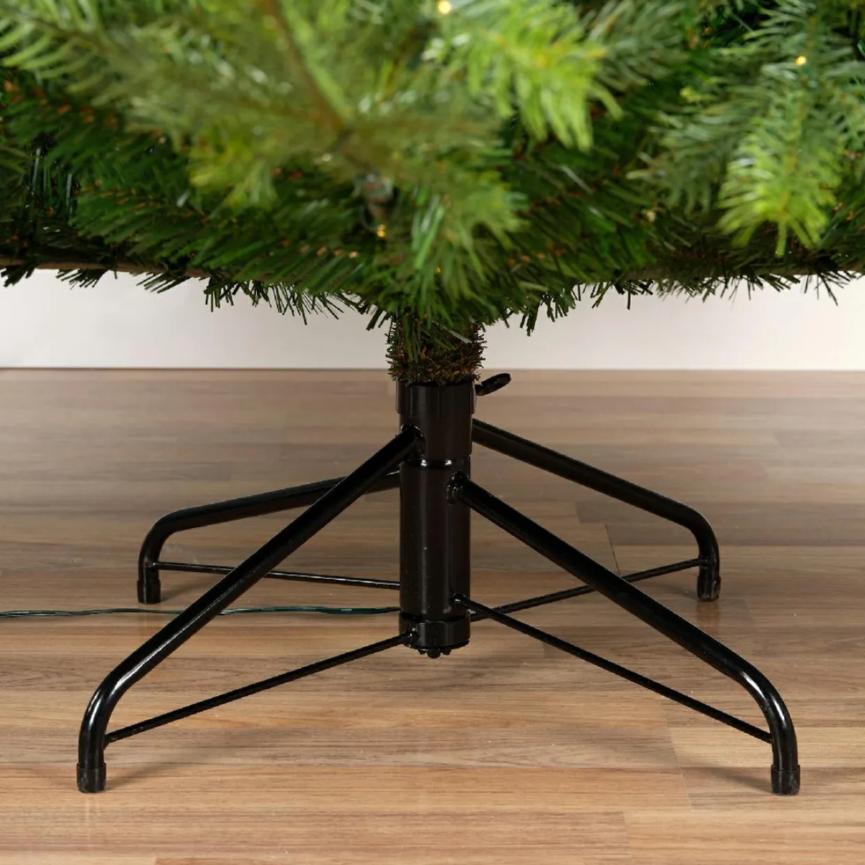 Sapin de Noël artificiel lumineux 550 LED (H210 cm) Glorious Vert sapin