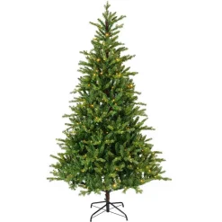 Sapin de Noël artificiel lumineux 430 LED (H210 cm) Allix Vert sapin