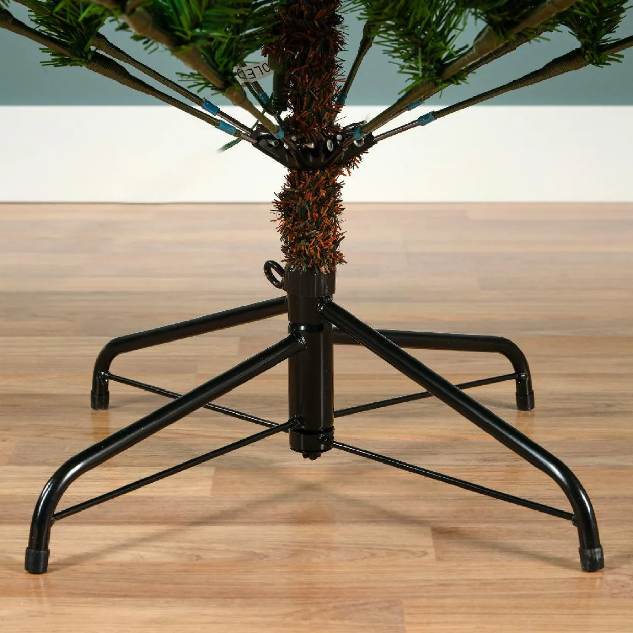 Sapin de Noël artificiel lumineux 560 LED (H240 cm) Allix Vert sapin