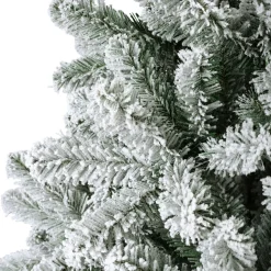 Sapin de Noël artificiel lumineux 260 LED (H180 cm) King Vert enneigé