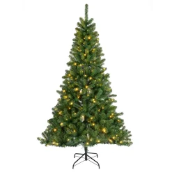 Sapin de Noël artificiel lumineux 320 LED (H210 cm) King Vert sapin
