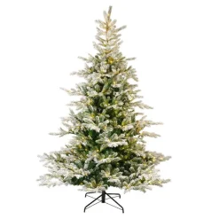 Sapin de Noël artificiel lumineux 700 LED (H240 cm) Glorious Vert enneigé