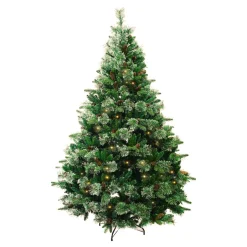 Sapin de Noël artificiel lumineux (H210 cm) Washington Luxe Vert sapin