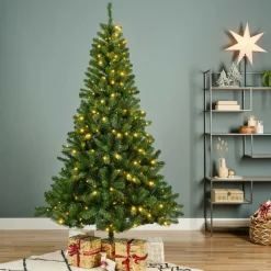 Sapin de Noël artificiel lumineux 260 LED (H180 cm) King Vert sapin