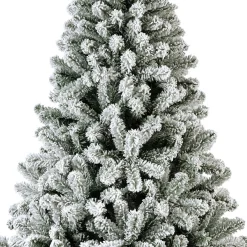 Sapin de Noël artificiel lumineux 320 LED (H210 cm) King Vert enneigé